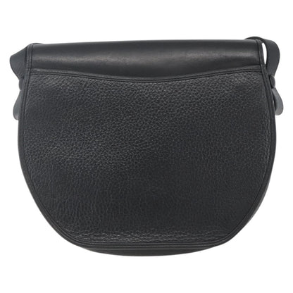 Christian Dior Vintage CD Flap Shoulder Bag Leather, BLACK, LEATHER, Shoulder bag