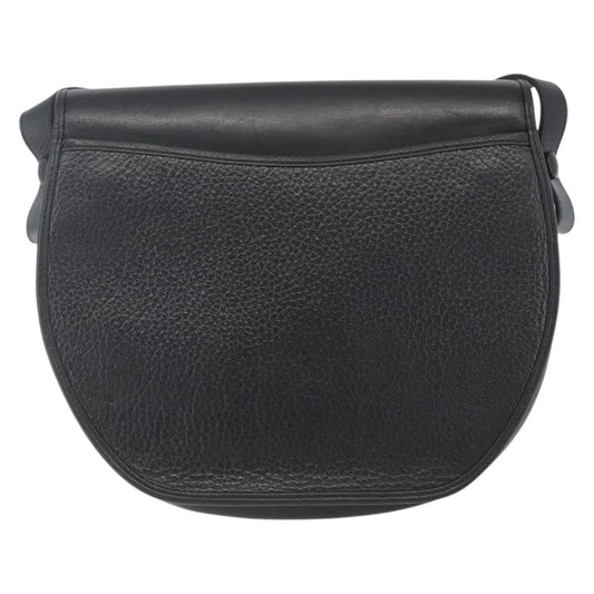 Christian Dior Vintage CD Flap Shoulder Bag Leather, BLACK, LEATHER, Shoulder bag