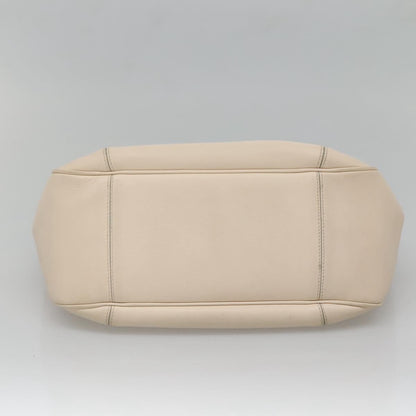 Salvatore Ferragamo Melinda Tote Leather, BEIGE, LEATHER, Tote bag