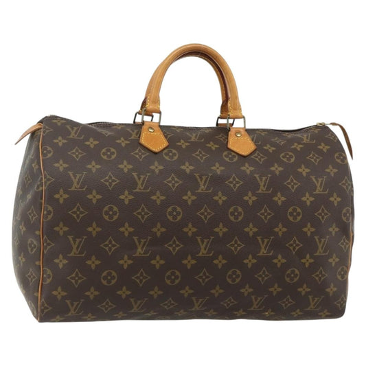 Louis Vuitton Speedy Handbag Monogram Canvas, Brown, Canvas, Handbag