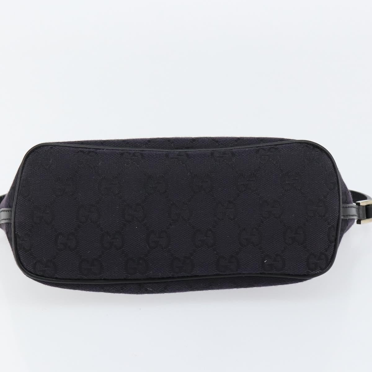 Gucci Vintage Boat Pochette GG Canvas, BLACK, CANVAS, Clutche & pouche