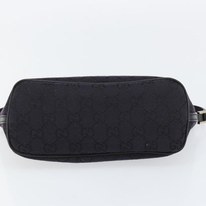 Gucci Vintage Boat Pochette GG Canvas, BLACK, CANVAS, Clutche & pouche