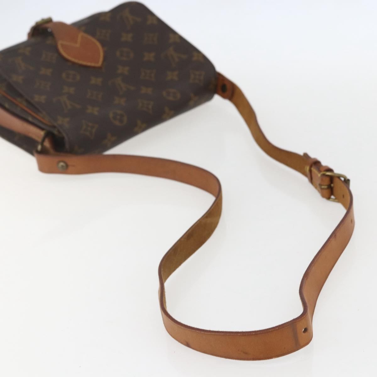 Louis Vuitton Cartouchiere Handbag Monogram Canvas, BROWN, CANVAS, Shoulder bag