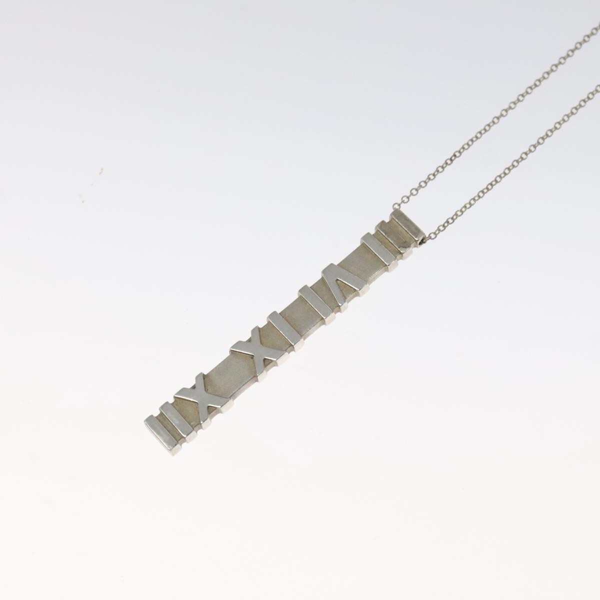 Tiffany & Co. Atlas Bar Pendant Necklace Silver 925, SILVER, SILVER, Necklace