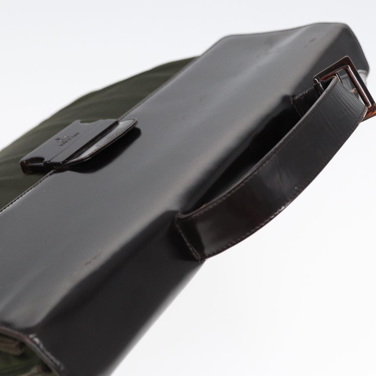 Prada Vintage Briefcase Tessuto, KHAKI, NYLON, Briefcase