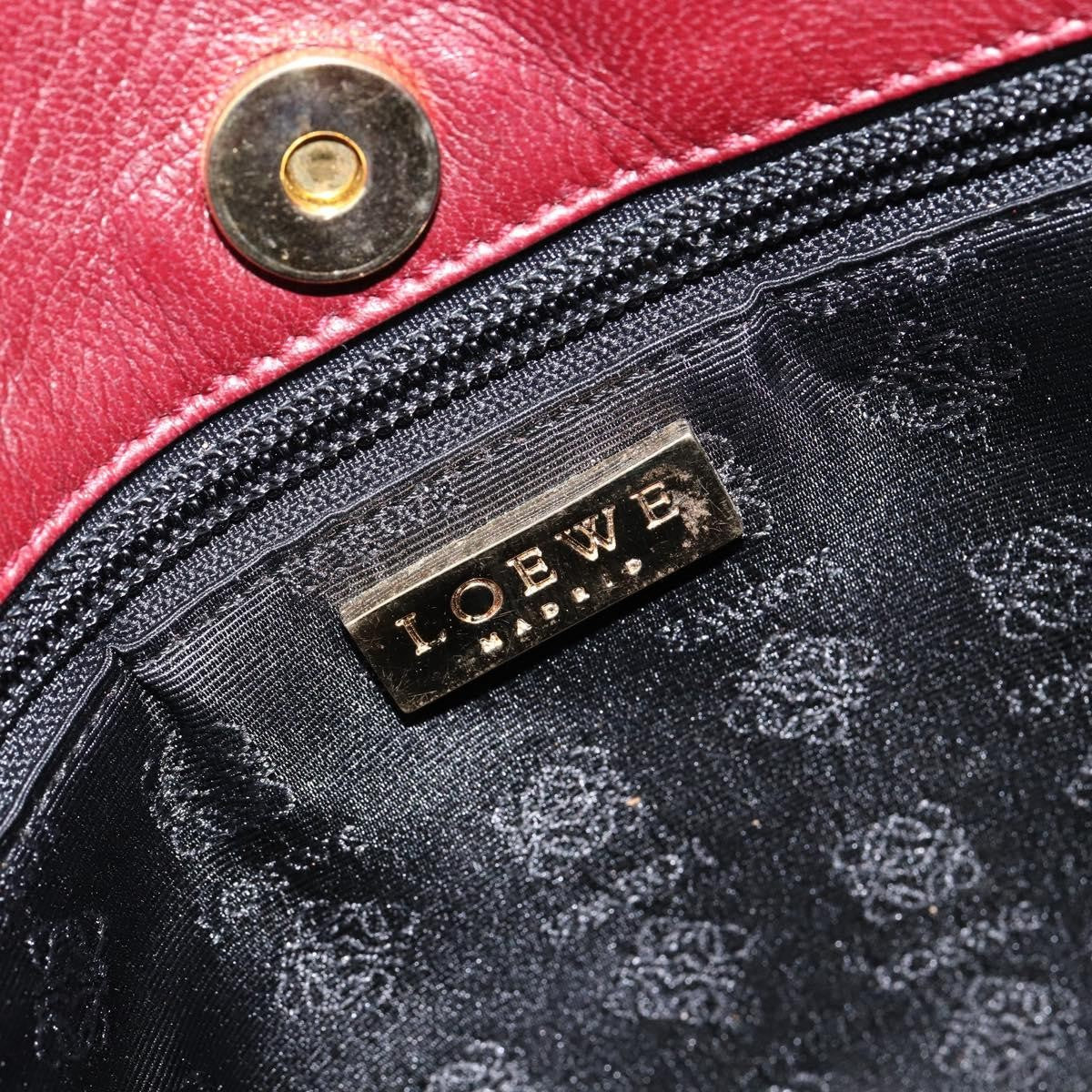 Loewe Anagram Tote Suede, RED, SUEDE, Tote bag