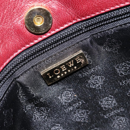 Loewe Anagram Tote Suede, RED, SUEDE, Tote bag