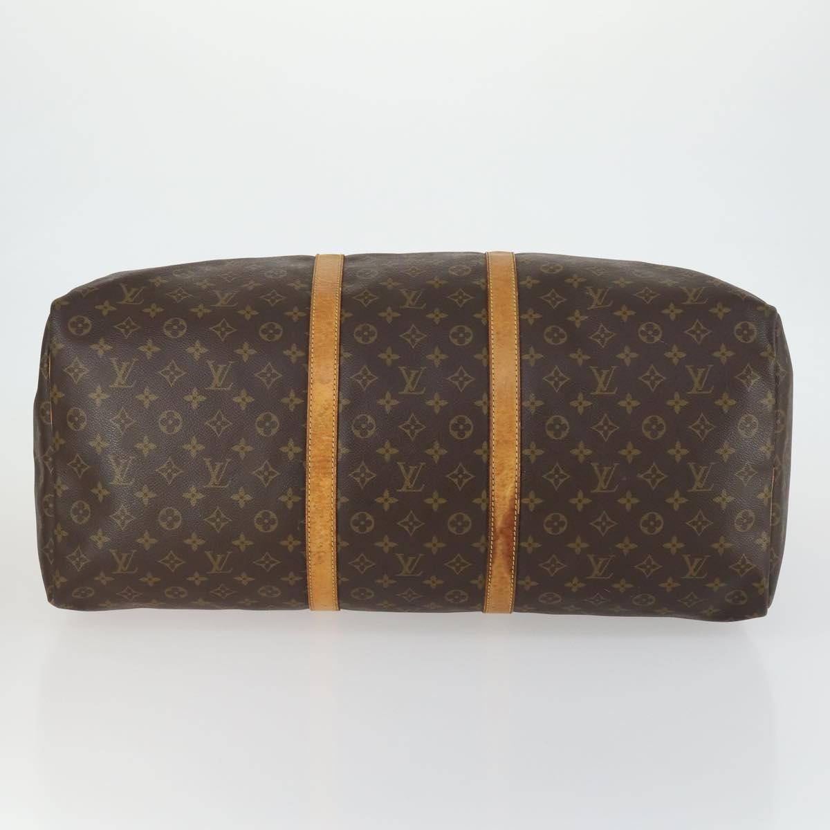 Louis Vuitton Keepall Bag Monogram Canvas, BROWN, CANVAS, Travel bag