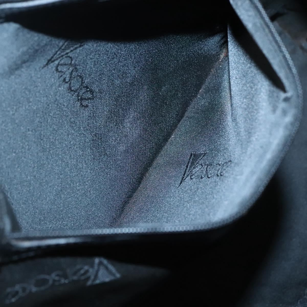 Versace Vintage Tote Nylon, BLACK, NYLON, Tote bag