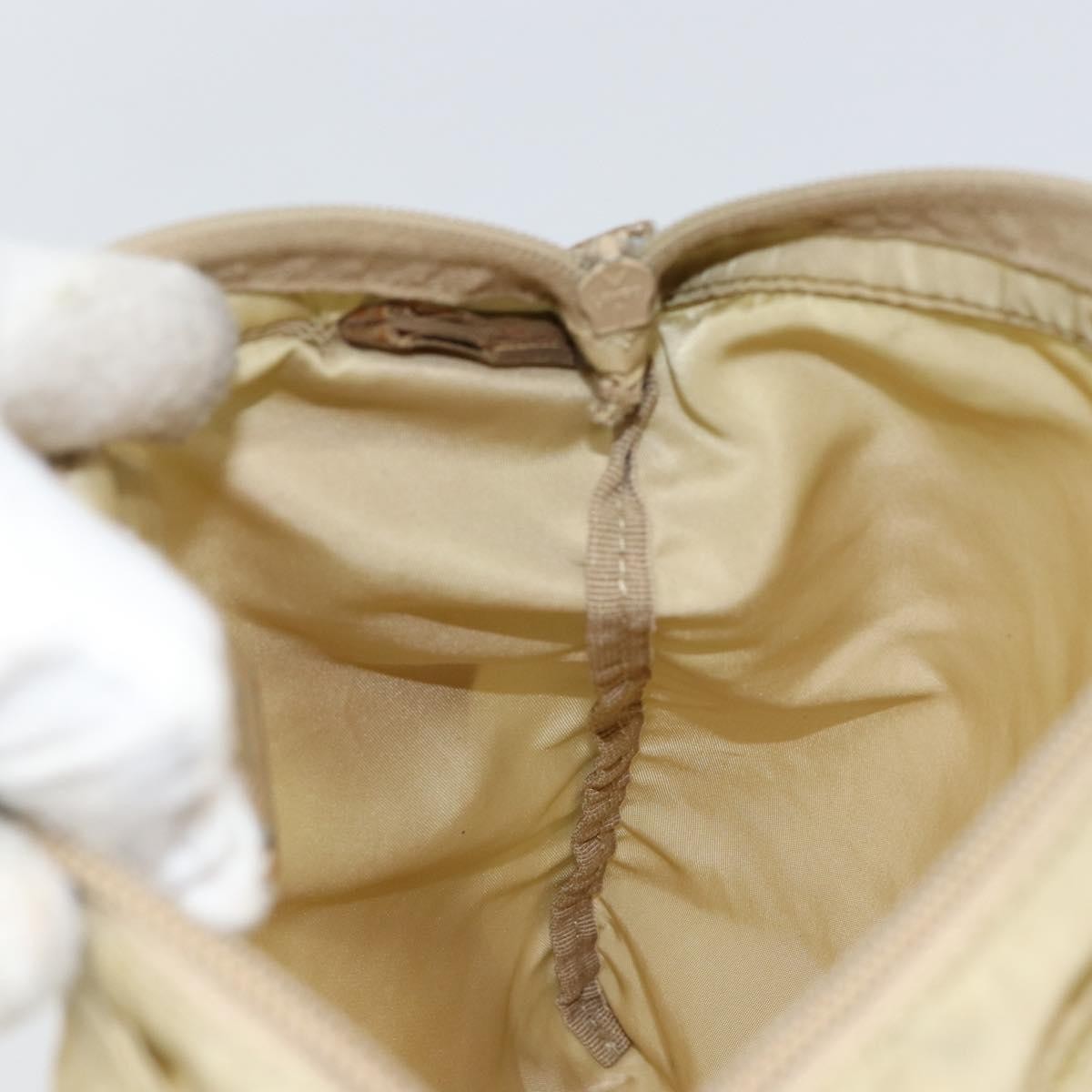 Prada Flat Messenger Bag Tessuto, BEIGE, NYLON, Shoulder bag