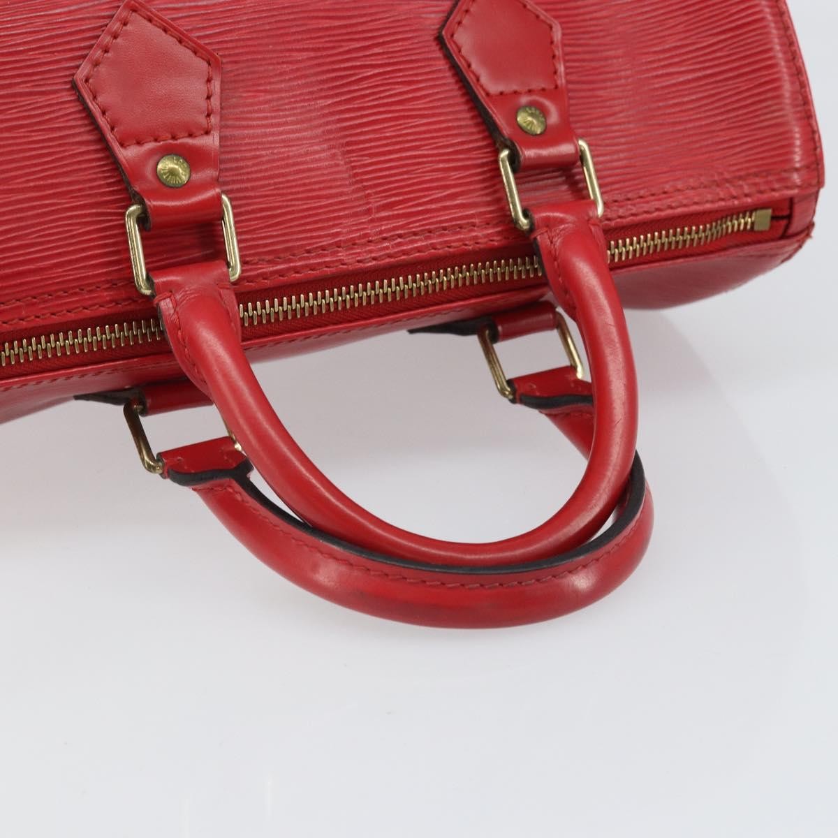 Louis Vuitton Speedy Handbag Epi Leather, RED, LEATHER, Handbag