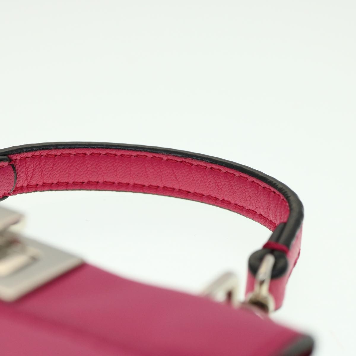 Fendi Peekaboo Bag Leather, PINK, LEATHER, Handbag