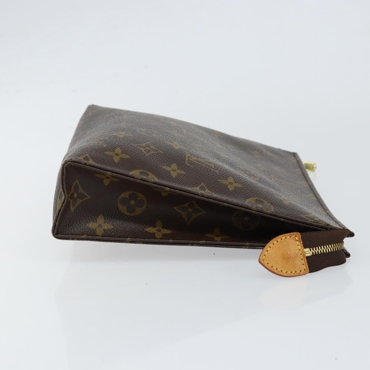 Louis Vuitton Pochette Voyage Monogram Eclipse Canvas, BROWN, CANVAS, Clutche & pouche