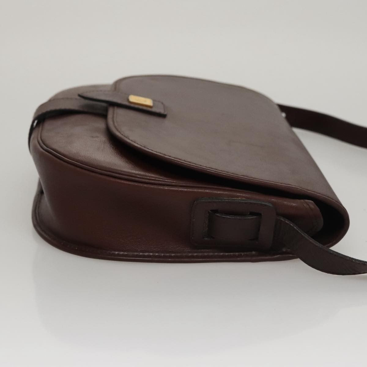 Christian Dior Vintage Trotter Shoulder Bag Canvas, BURGUNDY, LEATHER, Shoulder bag