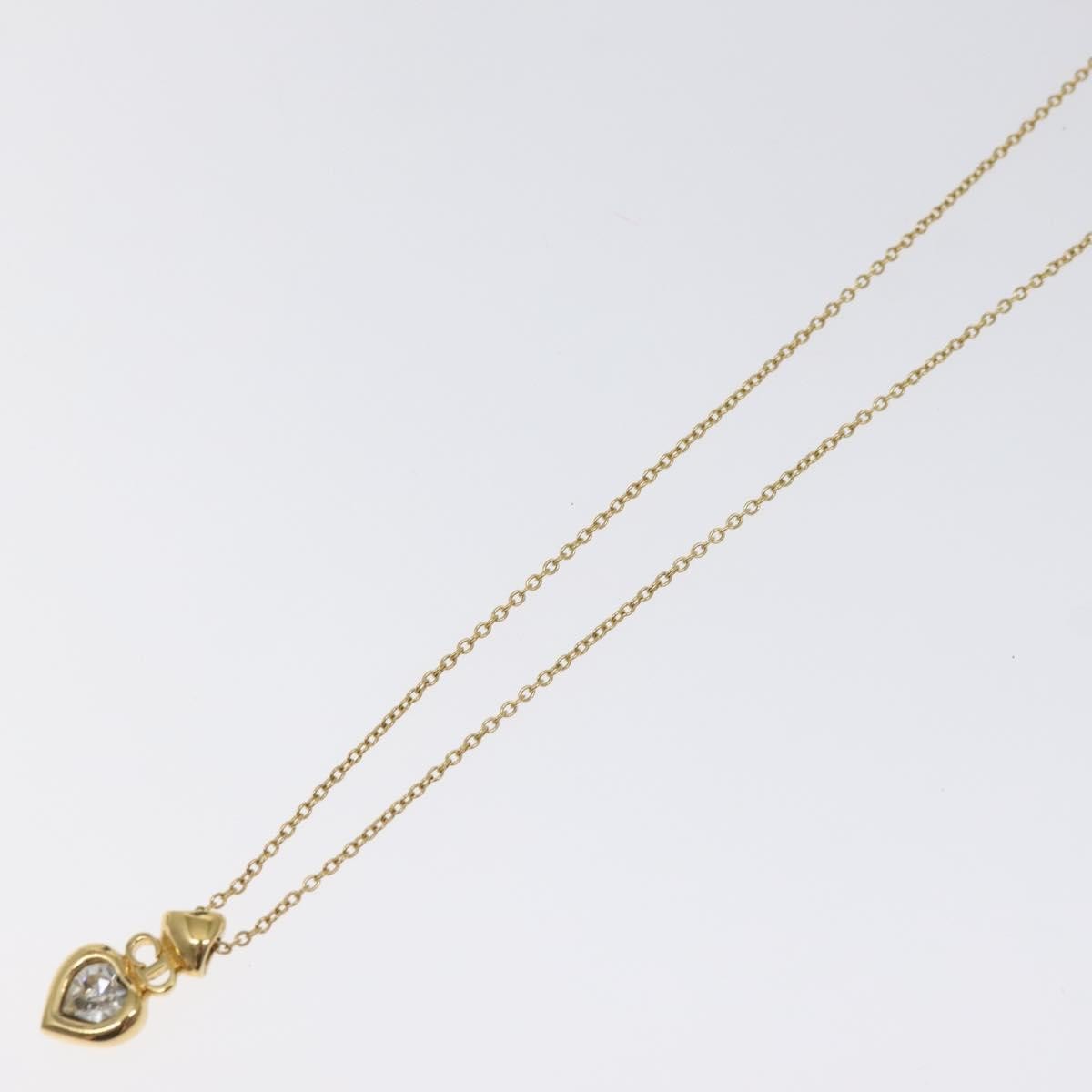Christian Dior CD Heart Necklace Metal, GOLD, METAL, Necklace