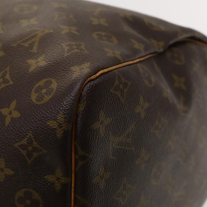Louis Vuitton Keepall Bag Monogram Canvas, BROWN, CANVAS, Travel bag