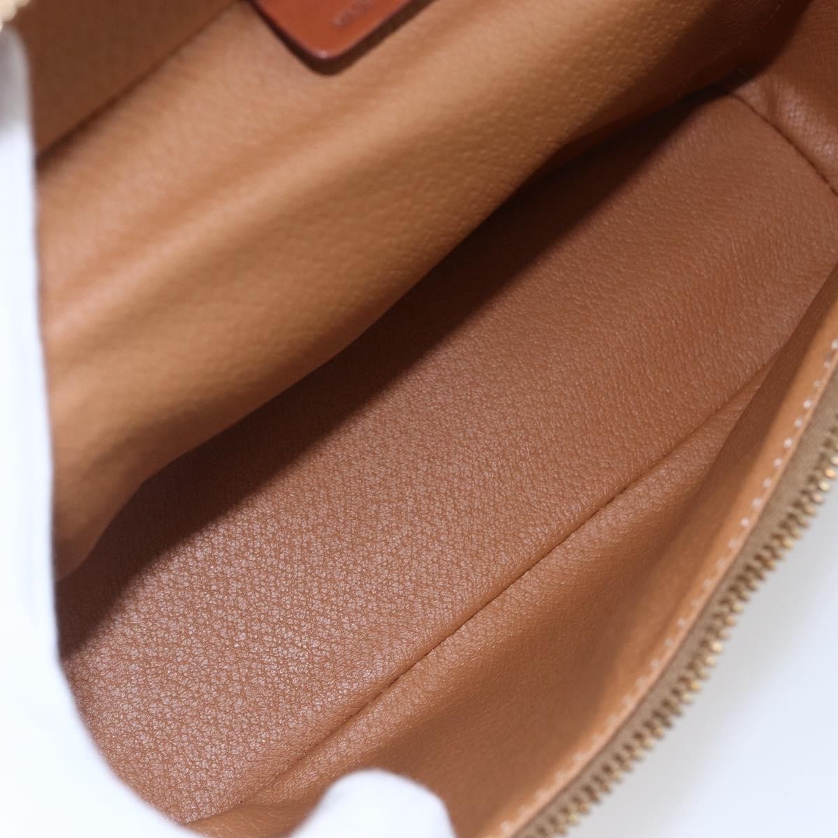 Celine Macadam Vanity Bag Canvas, BROWN, CANVAS, Travel bag