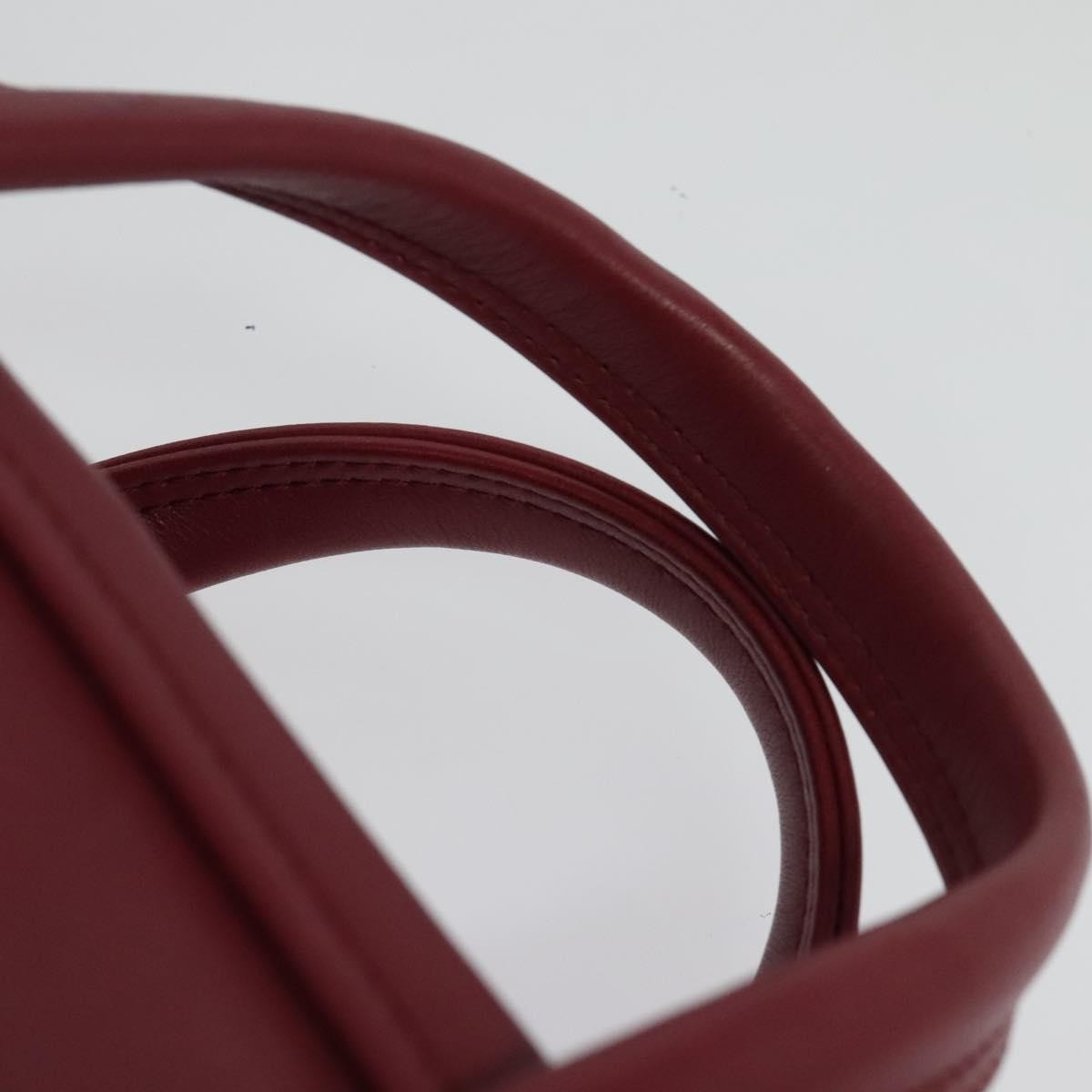 Balenciaga Triangle Duffle Bag Leather, RED, LEATHER, Handbag