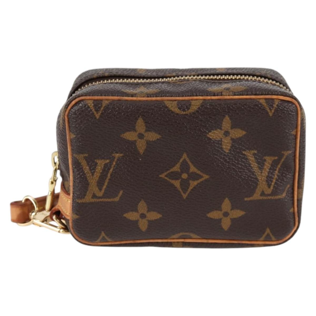 Louis Vuitton Wapity Trousse Pouch Monogram Canvas, BROWN, CANVAS, Clutche & pouche