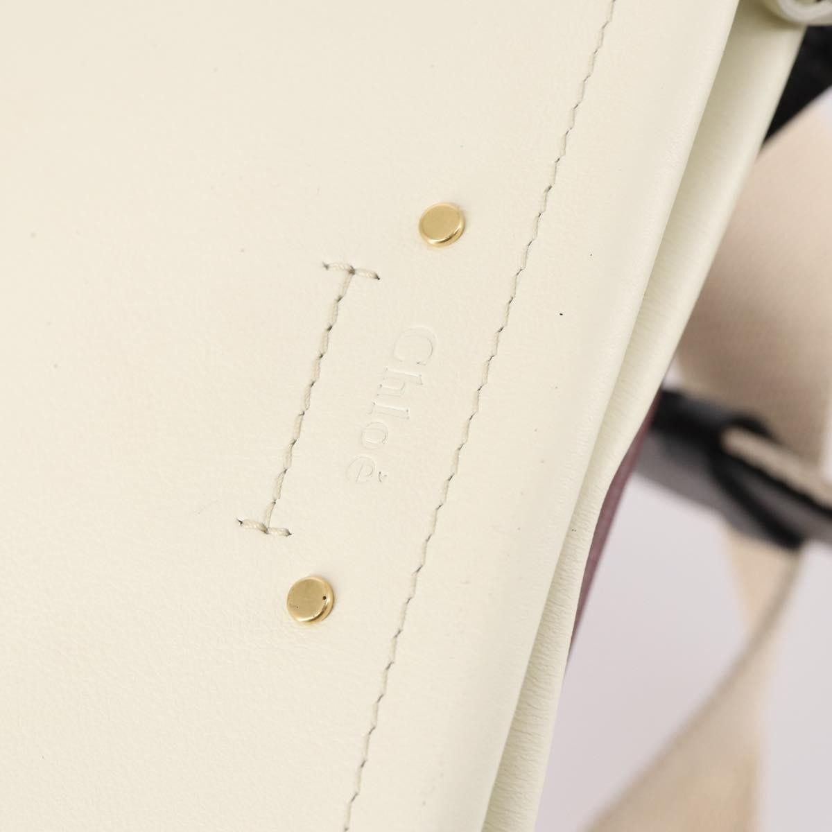 Chloe Roy Shoulder Bag Leather, BURGUNDY, LEATHER, Shoulder bag