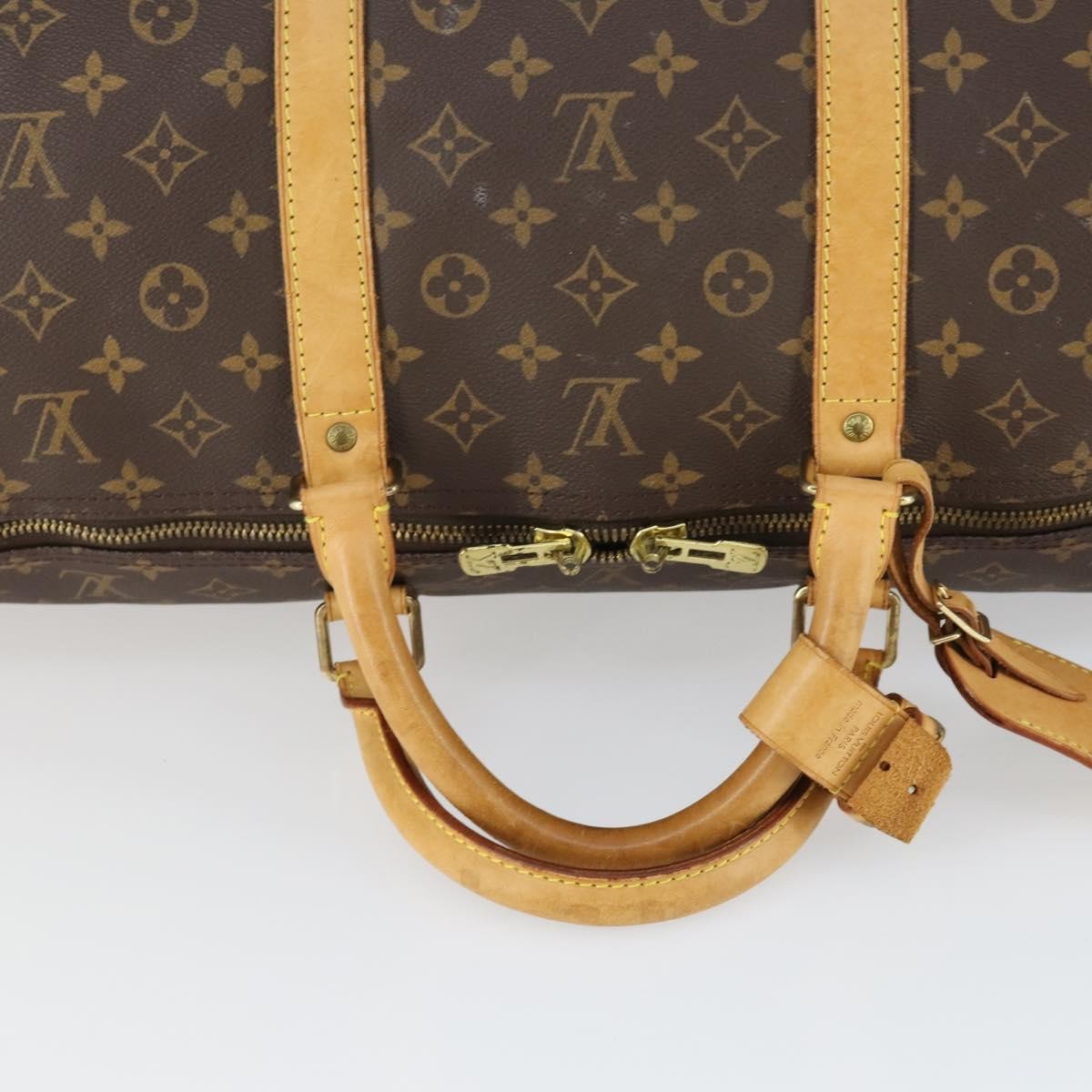 Louis Vuitton Keepall Bag Monogram Canvas, BROWN, CANVAS, Travel bag