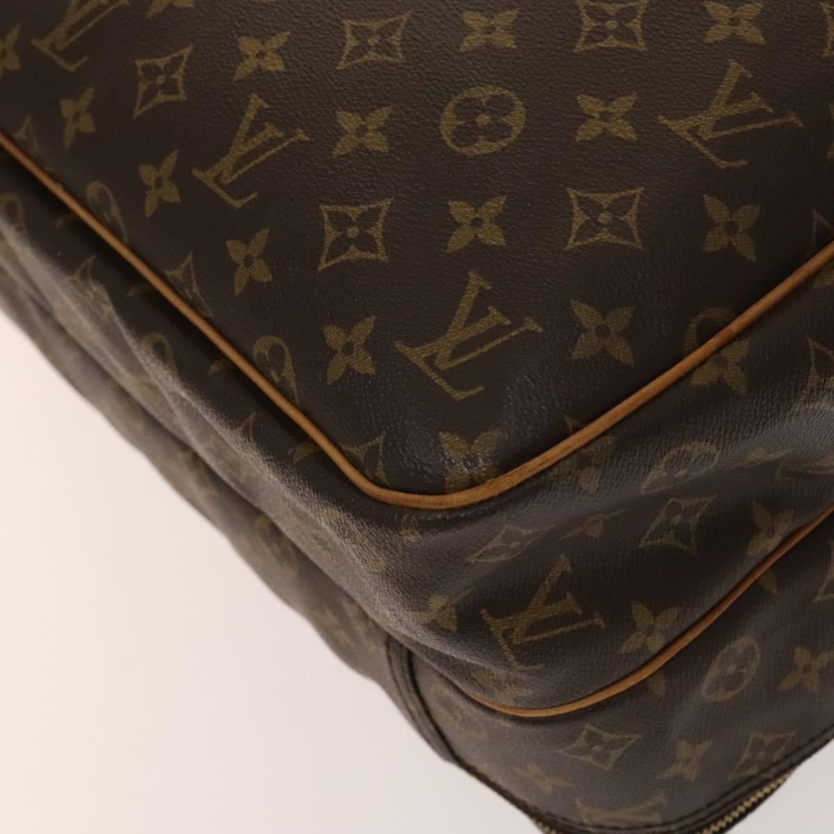 Louis Vuitton Alize Bag Monogram Canvas, BROWN, CANVAS, Travel bag