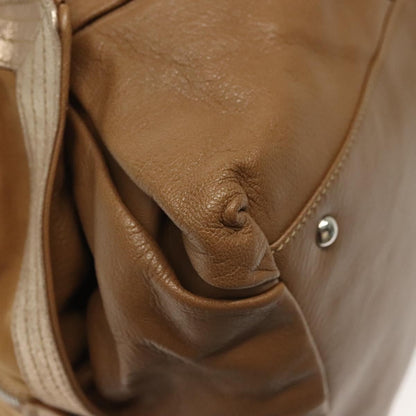 Salvatore Ferragamo Vintage Handbag Leather, BROWN, LEATHER, Handbag