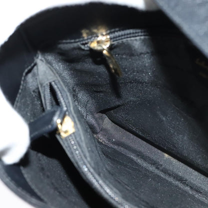 Salvatore Ferragamo Gancio Flap Hobo Leather, BLACK, LEATHER, Shoulder bag