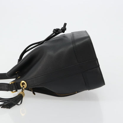 Valentino Garavani Vintage shoulder bag Leather, Black, Leather, Shoulder Bag