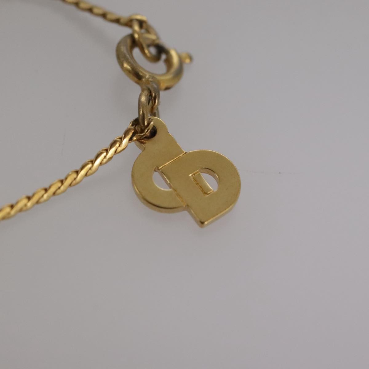 Christian Dior CD Pendant Necklace Gold-plated, GOLD, GOLD_PLATED, Necklace