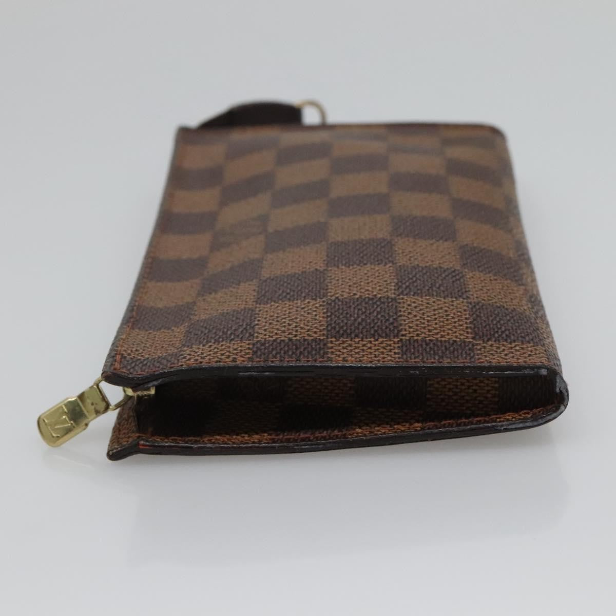 Louis Vuitton Marais Bucket Zip Pouch Damier, BROWN, CANVAS, Clutche & pouche