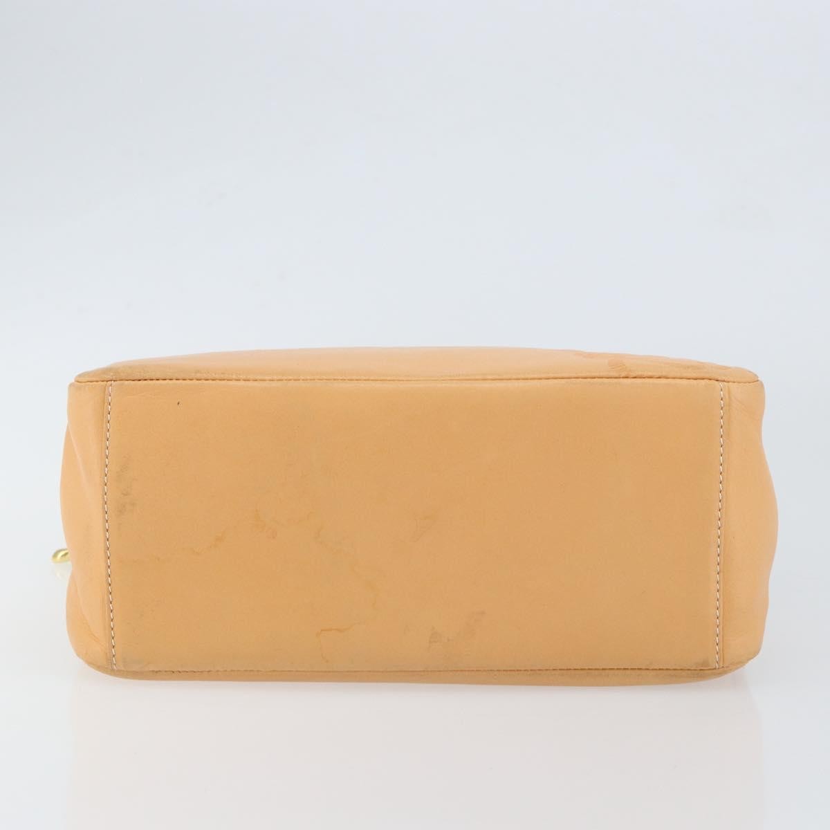 Loewe Anagram handbag Leather, BEIGE, LEATHER, Handbag