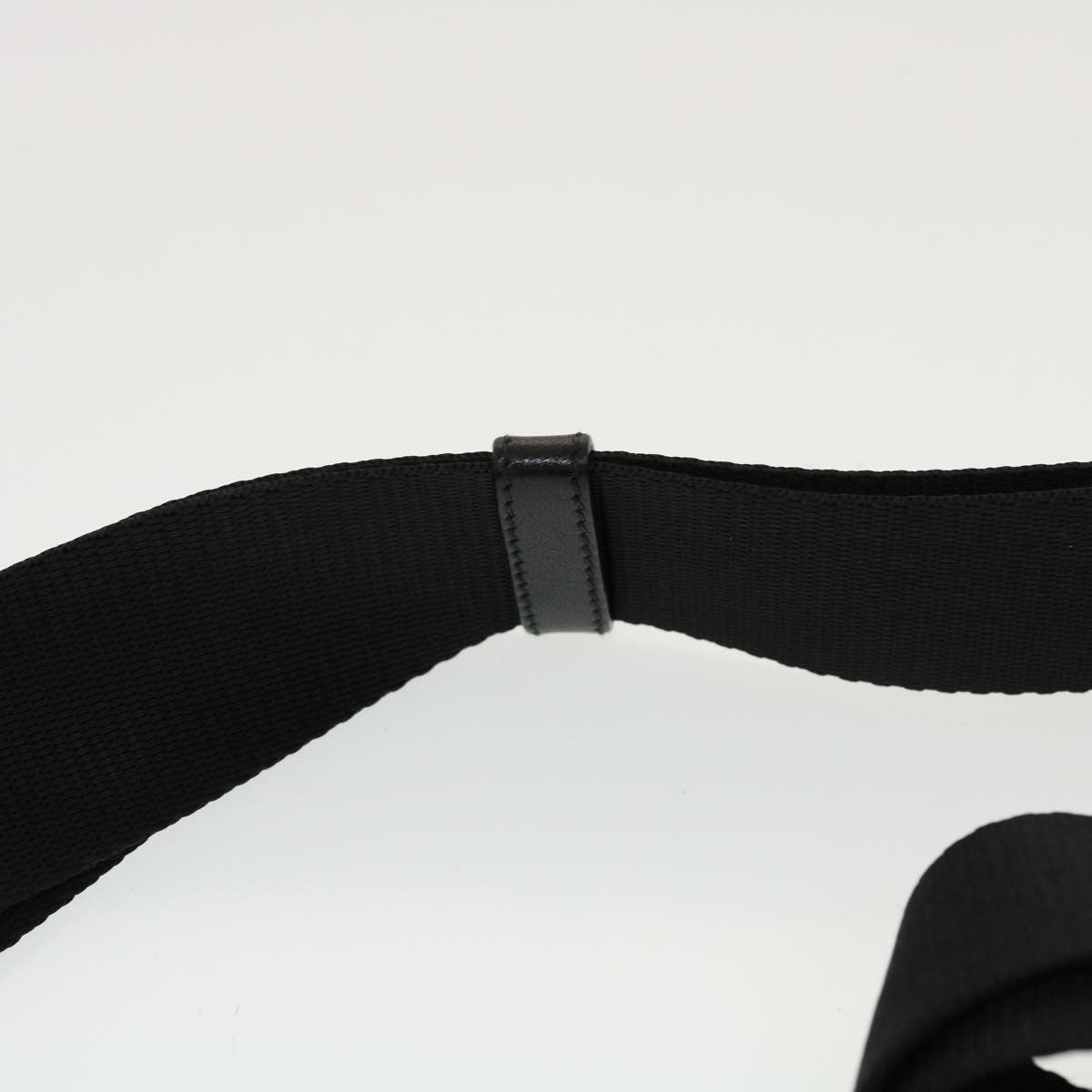 Prada Zip Messenger Bag Horizontal Quilt Tessuto, BLACK, NYLON, Shoulder bag