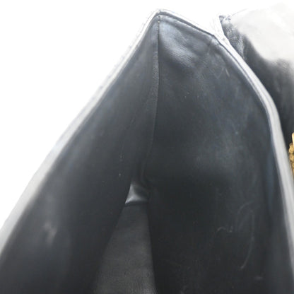 Bally Vintage Handbag Quilted Leather, BLACK, LEATHER, Handbag