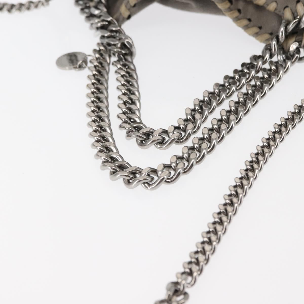 Stella McCartney Falabella Fold Over Crossbody Bag Suede, GRAY, SUEDE, Shoulder bag