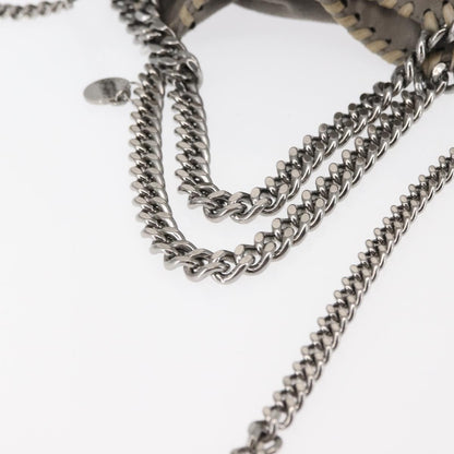 Stella McCartney Falabella Fold Over Crossbody Bag Suede, GRAY, SUEDE, Shoulder bag