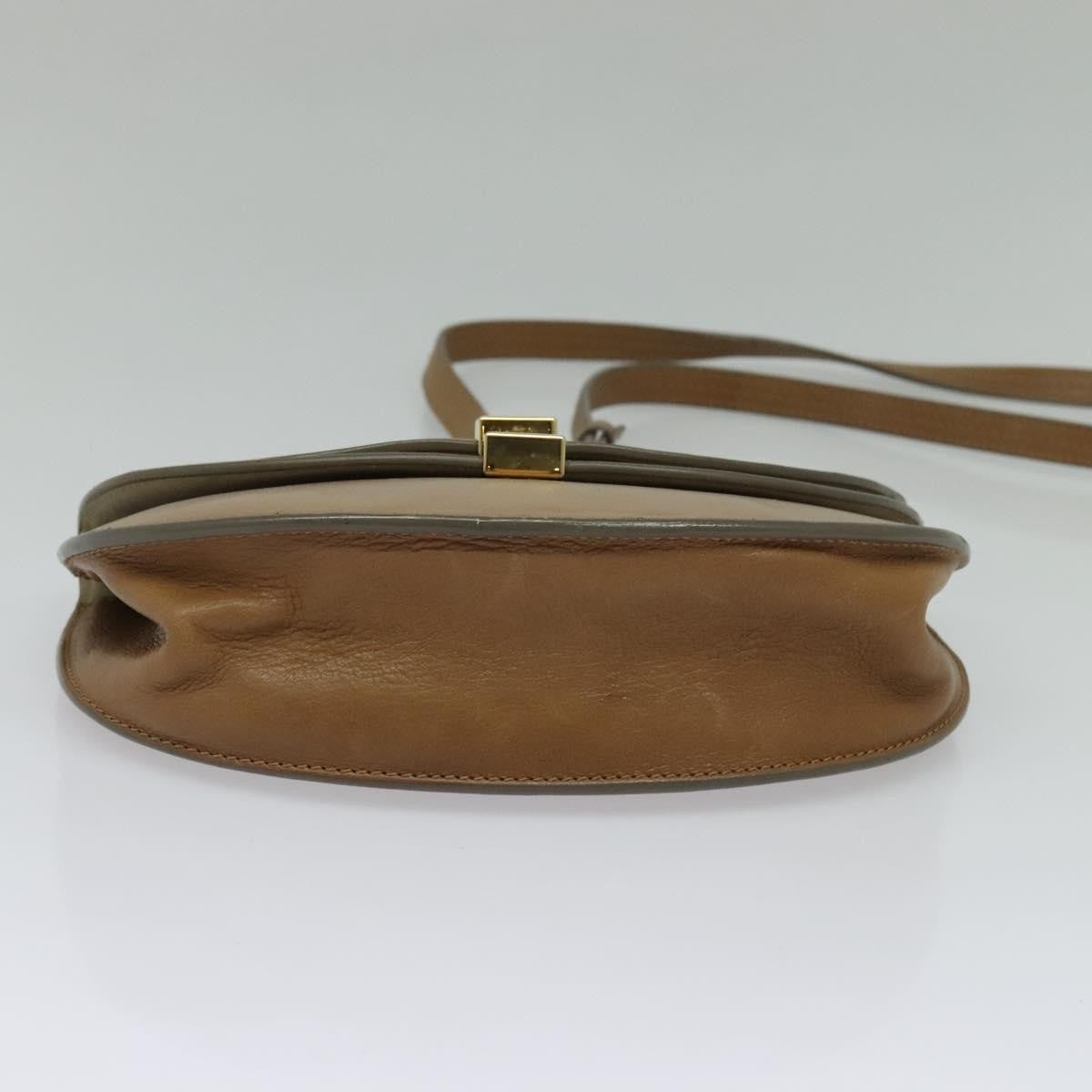Chloe Georgia Shoulder Bag Leather, BEIGE, LEATHER, Shoulder bag