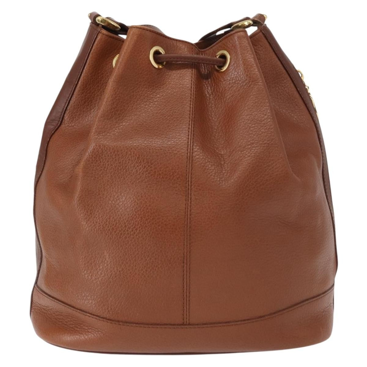 Burberry Vintage Shoulder Bag Leather, BROWN, LEATHER, Shoulder bag