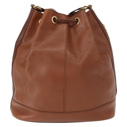 Burberry Vintage Shoulder Bag Leather, BROWN, LEATHER, Shoulder bag