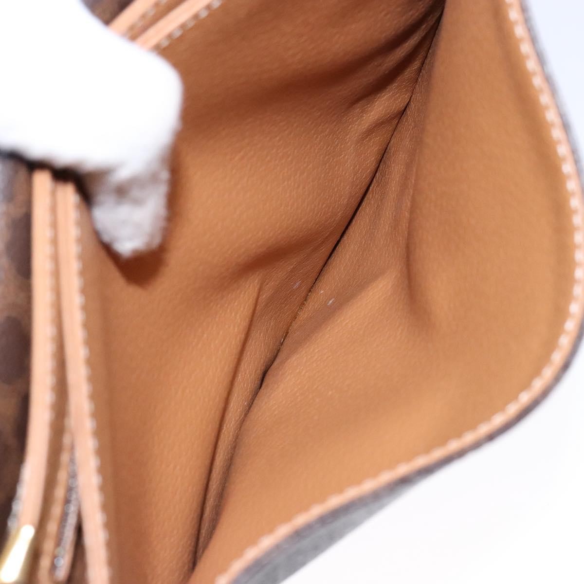 Celine Macadam Shoulder Bag PVC Leather, BROWN, CANVAS, Shoulder bag