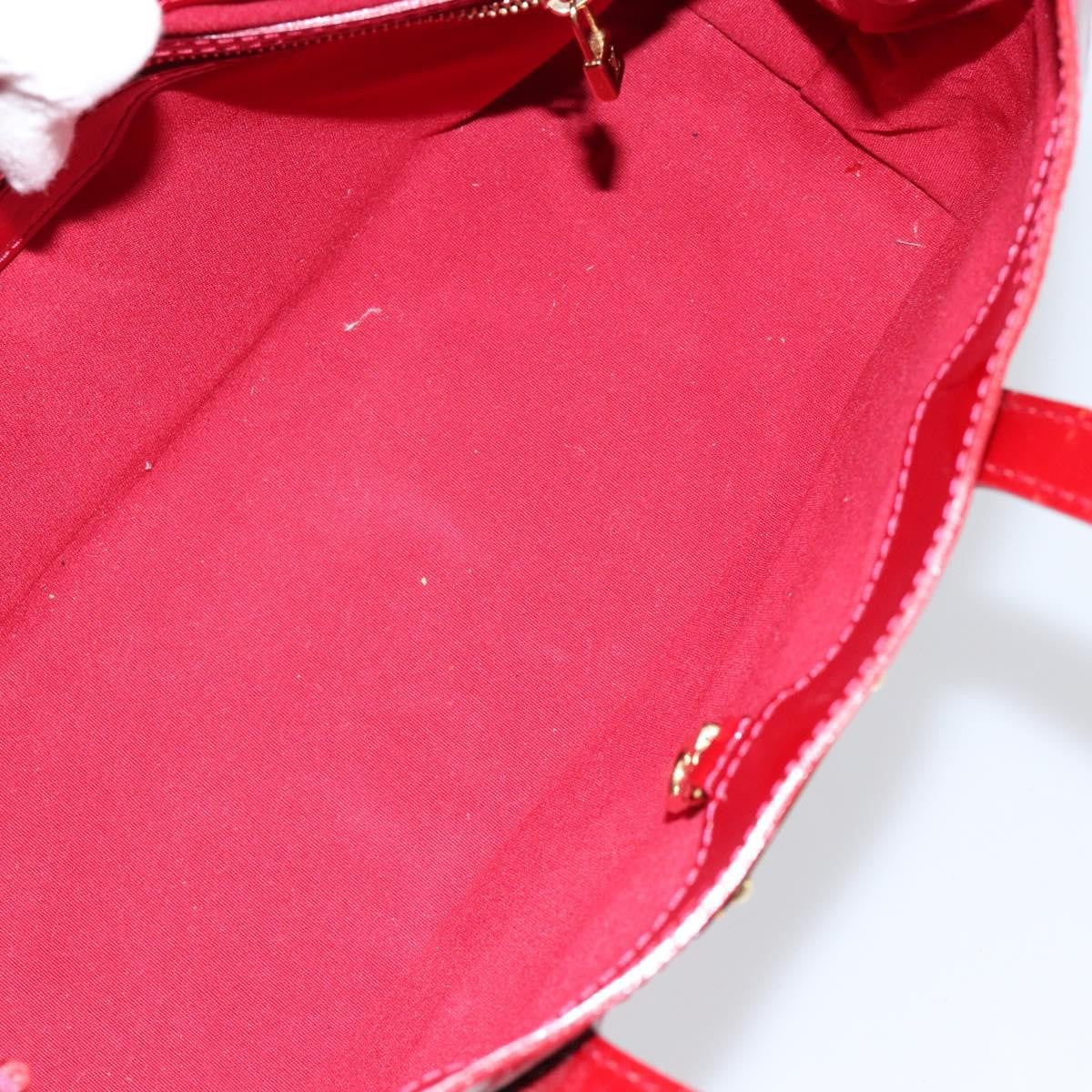 Louis Vuitton Wilshire Handbag Monogram Vernis, RED, PATENT_LEATHER, Handbag
