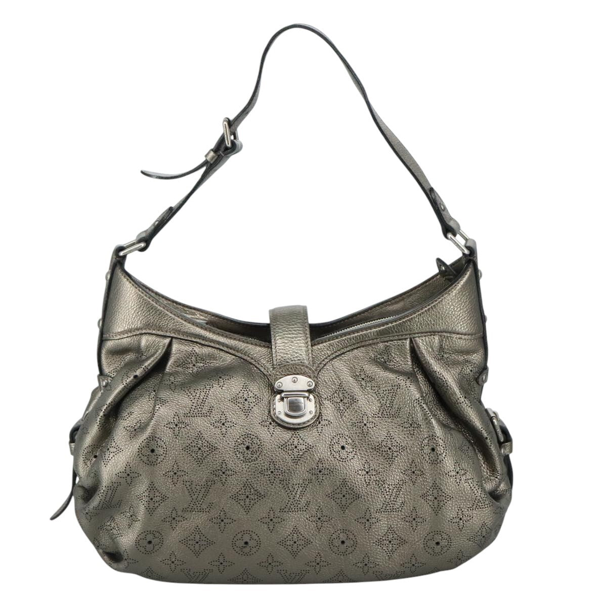 Louis Vuitton XS Crossbody Bag Mahina Leather, METALLIC, CANVAS, Shoulder bag