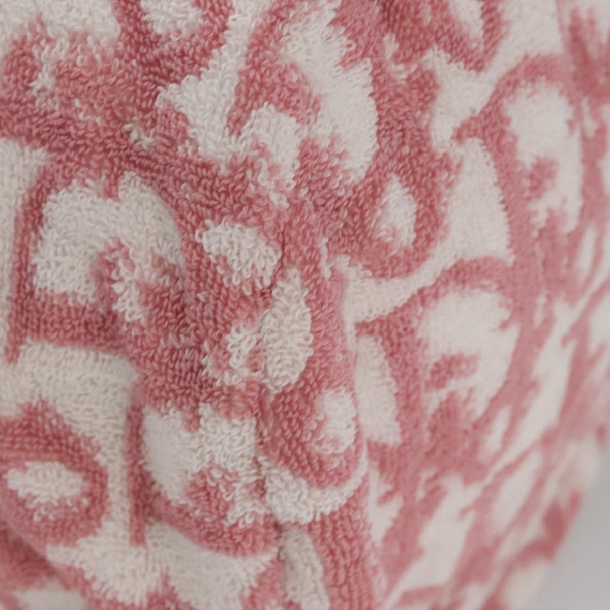 Christian Dior Vintage Trotter Pouch Pile, PINK, COTTON, Clutche & pouche