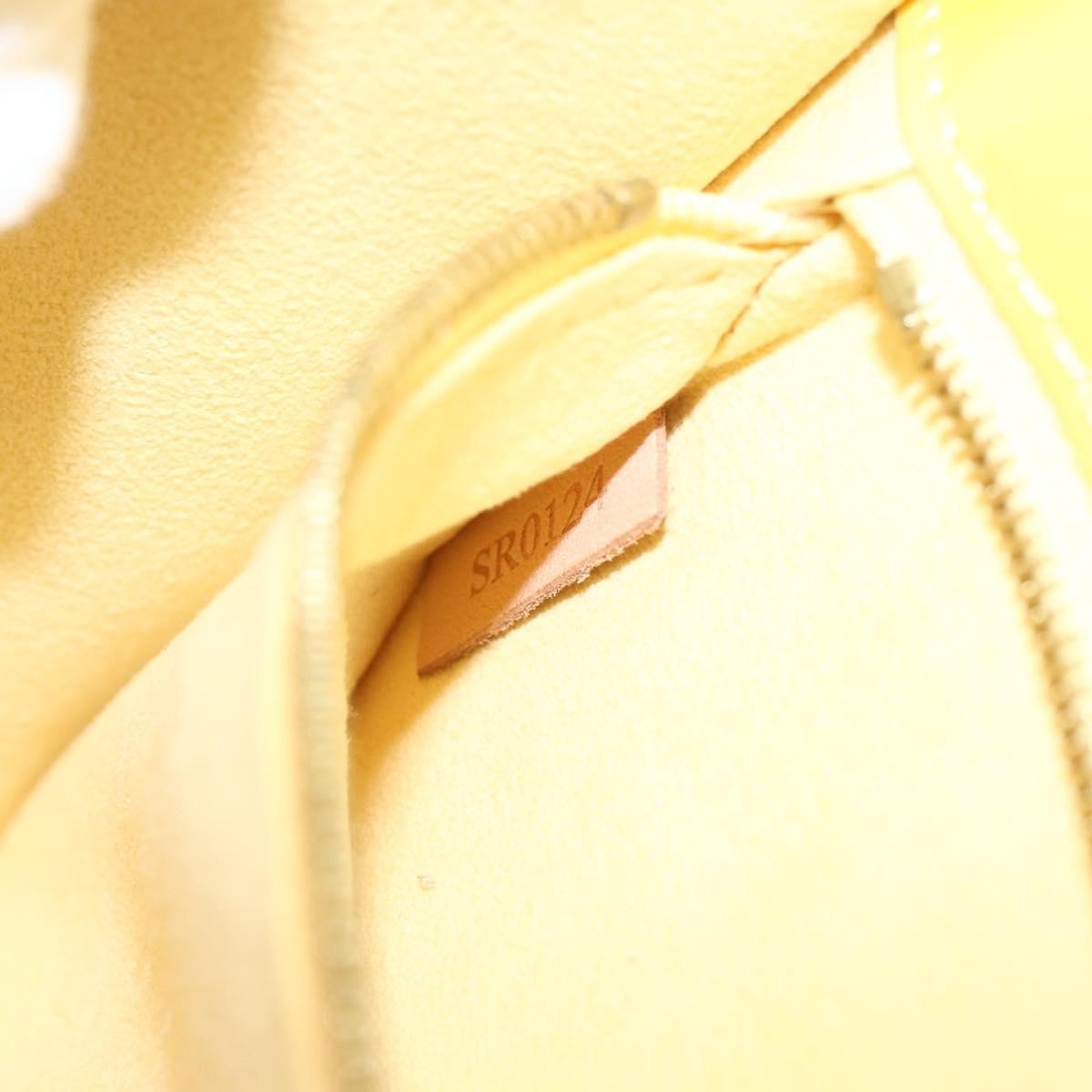 Louis Vuitton Monceau Handbag Vernis, Yellow, Patent Leather, Handbag