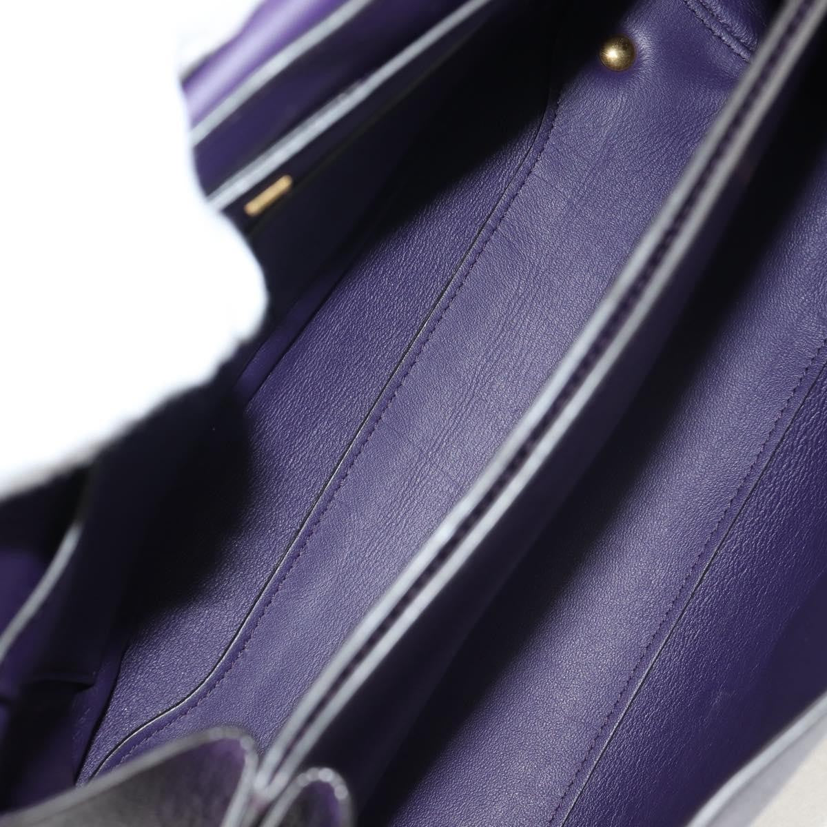 Salvatore Ferragamo Margot Satchel Leather, PURPLE, LEATHER, Handbag