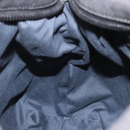 Gucci Vintage Shoulder Bag GG Canvas and Leather, BLACK, CANVAS, Shoulder bag