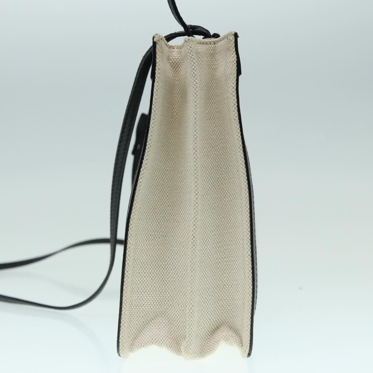 Balenciaga Navy Pochette Canvas and Leather, WHITE, CANVAS, Shoulder bag