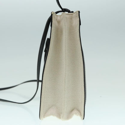 Balenciaga Navy Pochette Canvas and Leather, WHITE, CANVAS, Shoulder bag