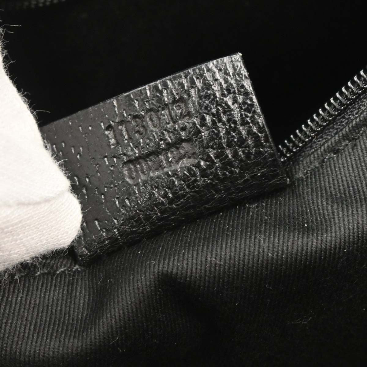 Gucci Vintage Curved Hobo GG Canvas with Leather, BLACK, CANVAS, Shoulder bag