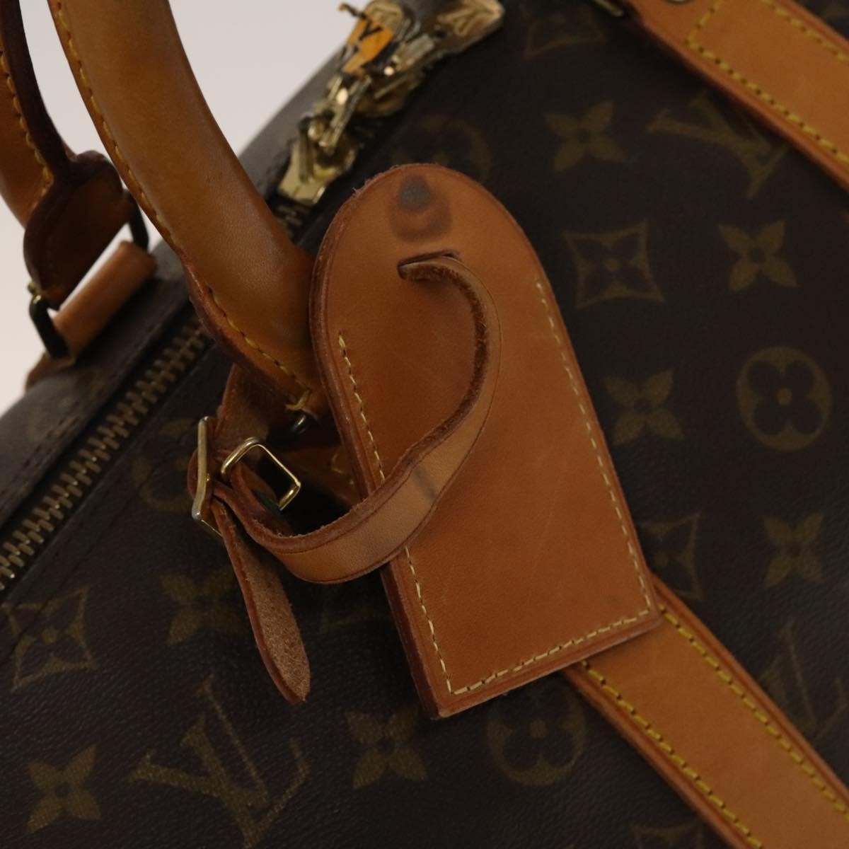 Louis Vuitton Keepall Bag Monogram Canvas, BROWN, CANVAS, Travel bag